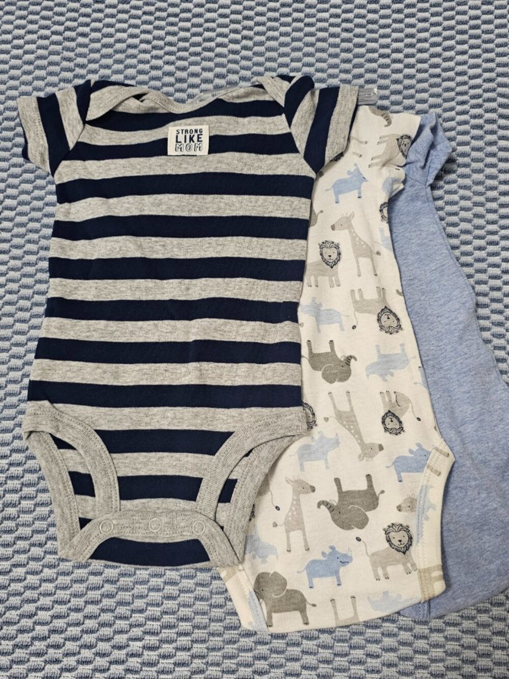 NEW Carter’s Child of Mine Baby Boy Bodysuits | 2 Packs (6 Total) | 0-3M & 3-6M - Picture 4 of 6